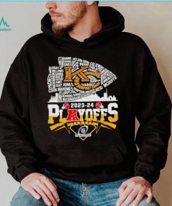 Kansas City Chiefs 2023 24 Playoffs skyline shirt