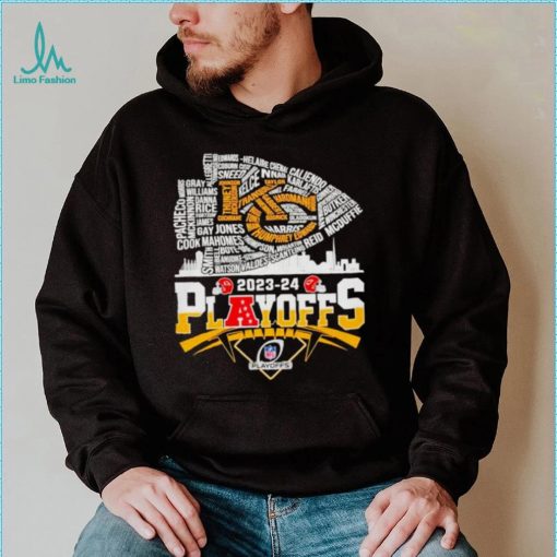 Kansas City Chiefs 2023 24 Playoffs skyline shirt