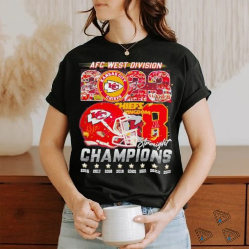 Kansas City Chiefs 2023 AFC West Division Champions Chiefs Kingdom 8 Straight Shirt