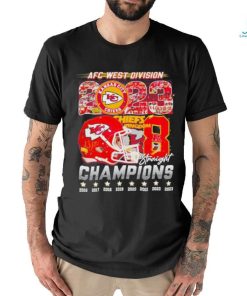 Kansas City Chiefs 2023 AFC West Division Champions Chiefs Kingdom 8 Straight Shirt