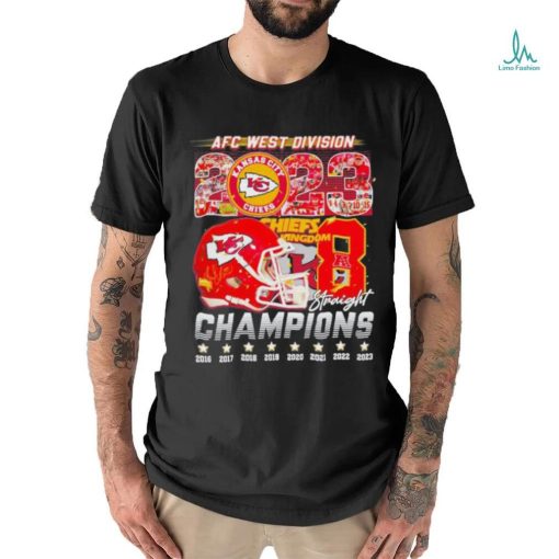 Kansas City Chiefs 2023 AFC West Division Champions Chiefs Kingdom 8 Straight Shirt