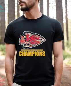 Kansas City Chiefs 2023 American Football Conference Champions Super Bowl LVIII Signatures Shirt