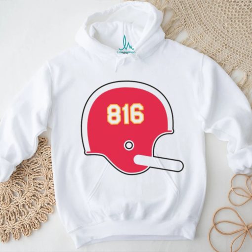 Kansas City Chiefs 816 Helmet Shirt
