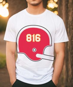 Kansas City Chiefs 816 Helmet Shirt
