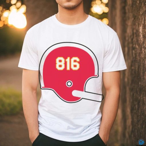 Kansas City Chiefs 816 Helmet Shirt