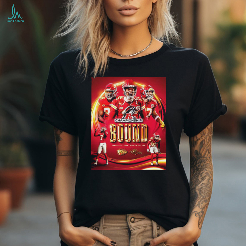 Kansas City Chiefs AFC Championship 2024 Bound Versus Baltimore Ravens Head To Head On Sunday Jan 29 T Shirt Kansas City Chiefs AFC Championship 2024 Bound Versus Baltimore Ravens Head To Head On Sunday Jan 29 T Shirt