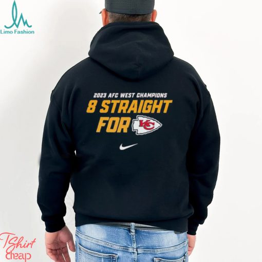 Kansas City Chiefs Afc West Division Champions 8 Straight For T Shirt