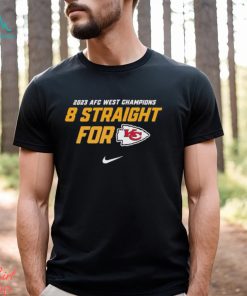 Kansas City Chiefs Afc West Division Champions 8 Straight For T Shirt