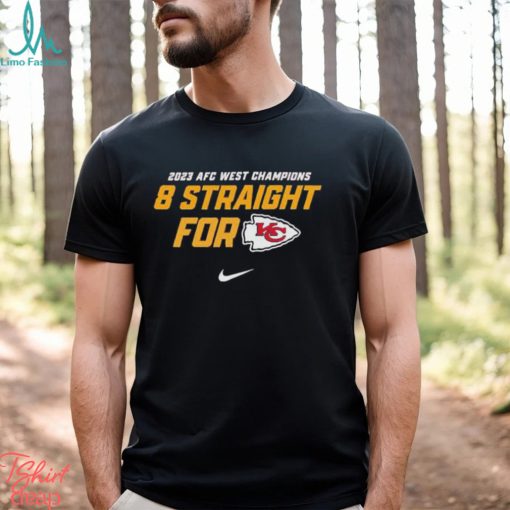 Kansas City Chiefs Afc West Division Champions 8 Straight For T Shirt