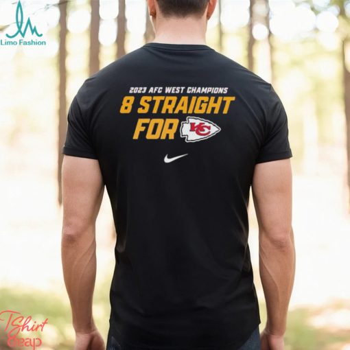 Kansas City Chiefs Afc West Division Champions 8 Straight For T Shirt