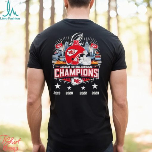 Kansas City Chiefs American Football Conference Champions 2019 2020 2022 2023 Shirt