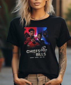 Kansas City Chiefs And Buffalo Bills Meet Up In The Playoffs For Part III on Sunday ET on CBS NFL Divisional T Shirt