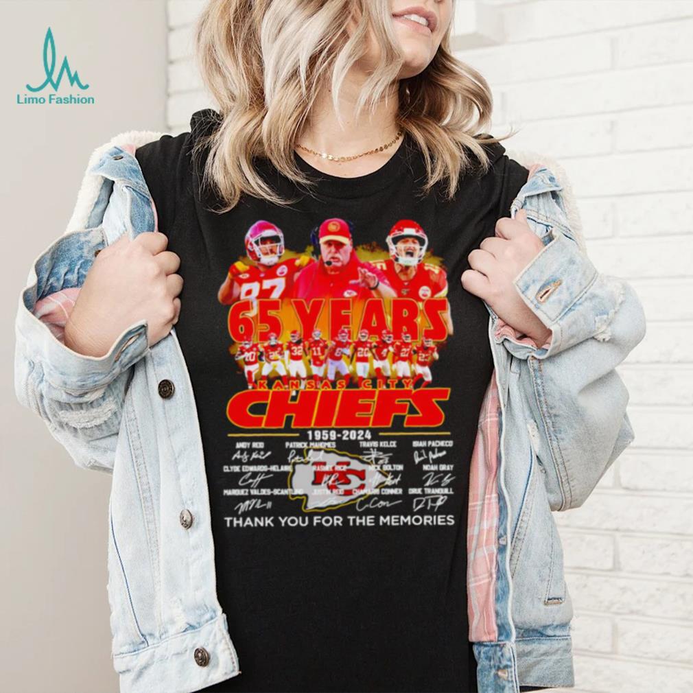 Kansas City Chiefs Andy Reid 65 years 1959 – 2024 thank you for the memories t shirt Kansas City Chiefs Andy Reid 65 years 1959 – 2024 thank you for the memories t shirt