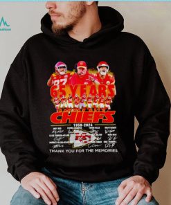 Kansas City Chiefs Andy Reid 65 years 1959 – 2024 thank you for the memories t shirt