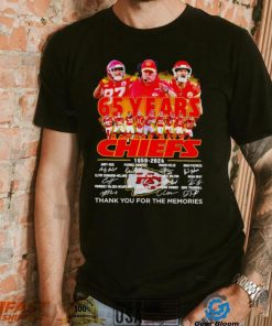 Kansas City Chiefs Andy Reid 65 years 1959 – 2024 thank you for the memories t shirt