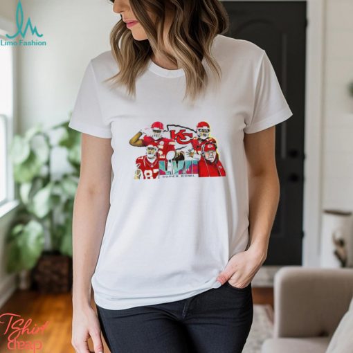 Kansas City Chiefs Andy Reid Travis Kelce Patrick Mahomes super bowl LVII shirt