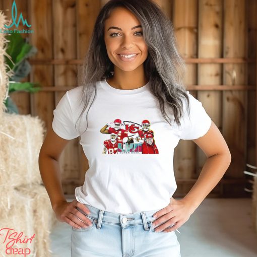 Kansas City Chiefs Andy Reid Travis Kelce Patrick Mahomes super bowl LVII shirt