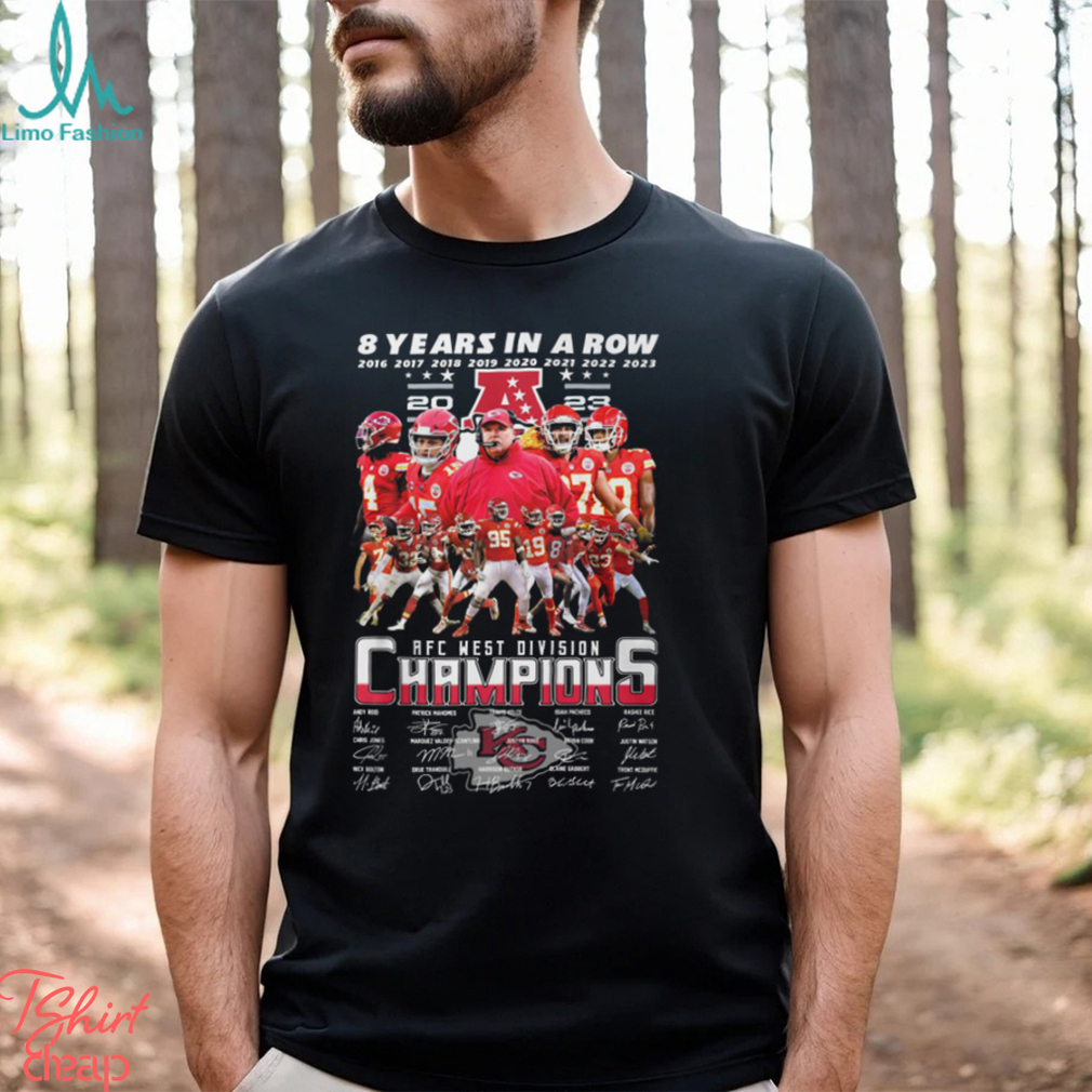 Kansas City Chiefs Back To Back AFC West Division Champions 2023 Chiefs Kingdom Signatures shirt Kansas City Chiefs Back To Back AFC West Division Champions 2023 Chiefs Kingdom Signatures shirt