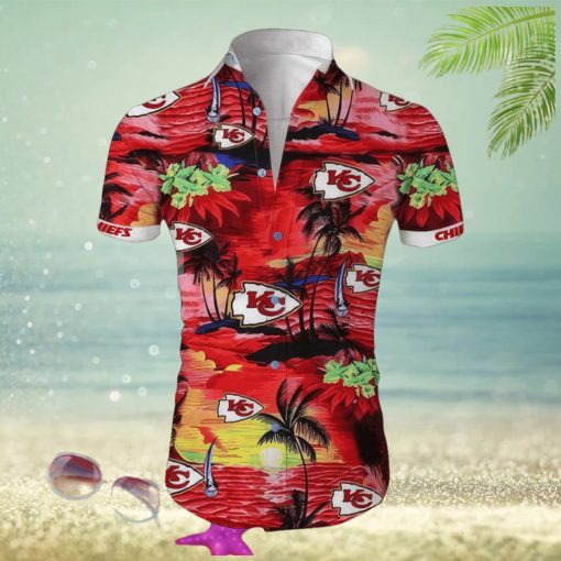 Kansas City Chiefs Cannabis Beach Shirt Hawaiian Shirt All Over Print NFL