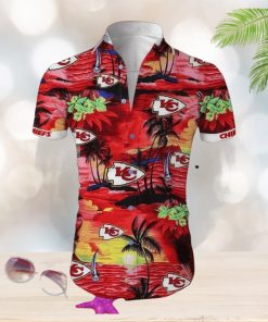 Kansas City Chiefs Cannabis Beach Shirt Hawaiian Shirt All Over Print NFL