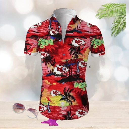 Kansas City Chiefs Cannabis Beach Shirt Hawaiian Shirt All Over Print NFL