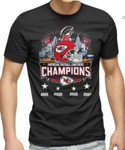 Kansas City Chiefs City Helmet American Football Conference Champions 2023 Shirt