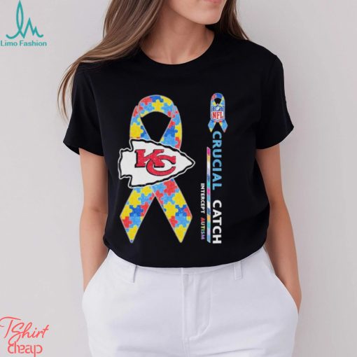 Kansas City Chiefs Crucial Catch Intercept Autism Shirt