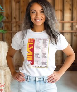 Kansas City Chiefs Fanatics Branded Super Bowl Lviii Members Roster T Shirt