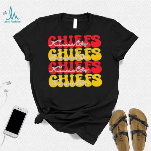 Kansas City Chiefs Football Bubble Red Yellow shirt