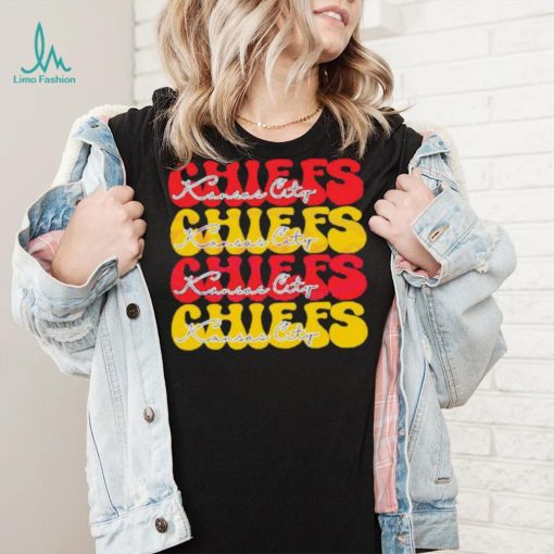 Kansas City Chiefs Football Bubble Red Yellow shirt