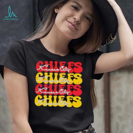 Kansas City Chiefs Football Bubble Red Yellow shirt