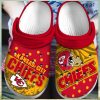 Kansas City Chiefs Football Enthusiasm Expressed Through Crocs