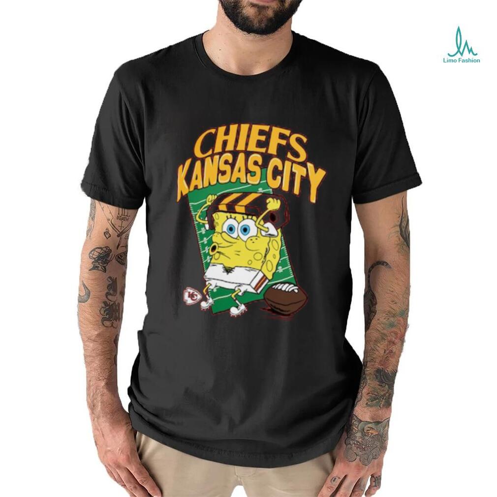 Kansas City Chiefs Homage Youth Super Bowl LVIII x Spongebob Squarepants Tri Blend T Shirt Kansas City Chiefs Homage Youth Super Bowl LVIII x Spongebob Squarepants Tri Blend T Shirt