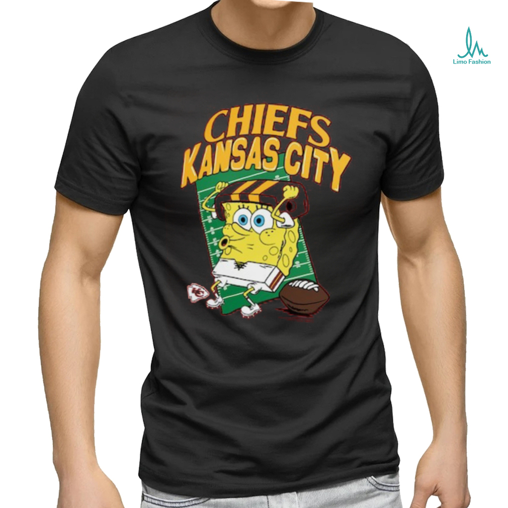 Kansas City Chiefs Homage Youth Super Bowl LVIII x Spongebob Squarepants Tri Blend T Shirt Kansas City Chiefs Homage Youth Super Bowl LVIII x Spongebob Squarepants Tri Blend T Shirt