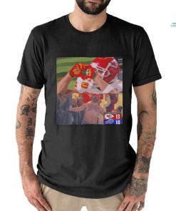Kansas City Chiefs Kelce vibes in Buffalo shirt