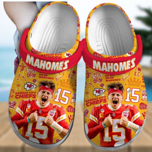 Kansas City Chiefs Mahomes NFL Sport Crocs Crocband Clogs Shoes Comfortable For Men Women and Kids – Footwearelite Exclusive