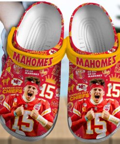 Kansas City Chiefs Mahomes NFL Sport Crocs Crocband Clogs Shoes Comfortable For Men Women and Kids