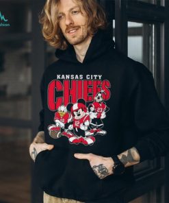 Kansas City Chiefs Mickey Donald Duck and Goofy Football Team T Shirt