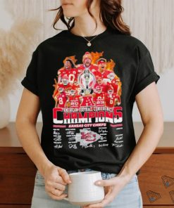 Kansas City Chiefs NFL 2023 AFC Champions Signatures Shirt