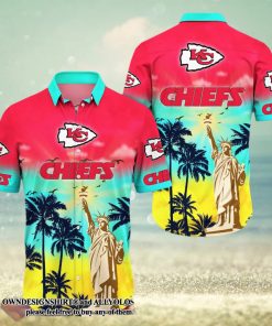 Kansas City Chiefs NFL Flower Summer Football 3D Full Print Hawaiian Shirt