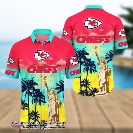 Kansas City Chiefs NFL Flower Summer Football 3D Full Print Hawaiian Shirt