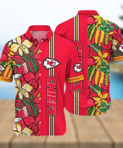 Kansas City Chiefs NFL Flower Summer Football For Fans All Over Print Unisex Hawaiian Shirt