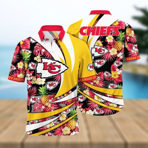 Kansas City Chiefs NFL Flower Summer Football For Fans New Type Hawaiian Shirt