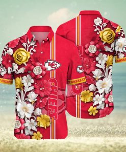 Kansas City Chiefs NFL Flower Summer Football Full Print 3D Hawaiian Shirt