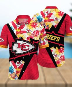 Kansas City Chiefs NFL Flower Summer Football Full Printed Hawaiian Shirt