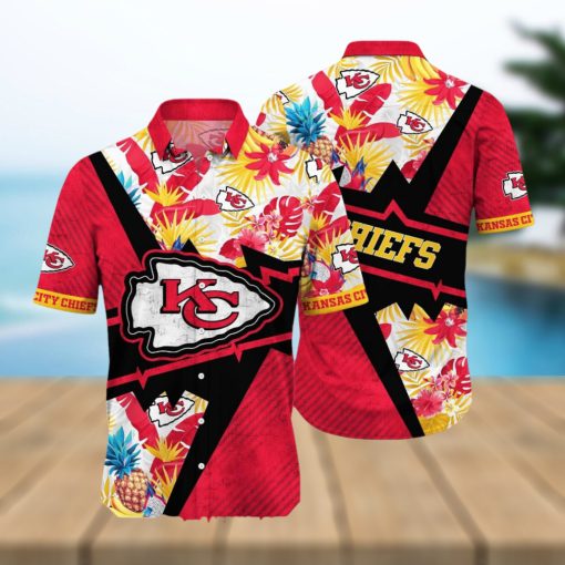 Kansas City Chiefs NFL Flower Summer Football Full Printed Hawaiian Shirt