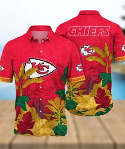 Kansas City Chiefs NFL Flower Summer Football Full Printed Unisex Hawaiian Shirt