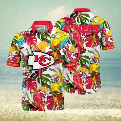 Kansas City Chiefs NFL Flower Summer Football Full Printing Hawaiian Shirt