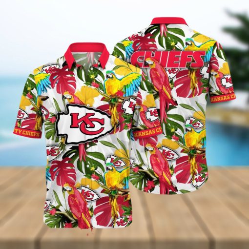 Kansas City Chiefs NFL Flower Summer Football Full Printing Hawaiian Shirt