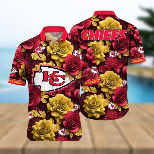 Kansas City Chiefs NFL Flower Summer Football Hot Fashion Hawaiian Shirt